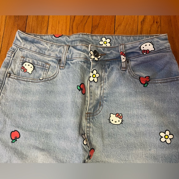 Hello Kitty Outfit Sweater small Jean size 7 junior - Picture 6 of 8